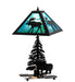 21" High Bull Moose Accent Lamp 1 | The Cabin Shack