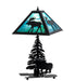 21" High Bull Moose Accent Lamp 4 | The Cabin Shack