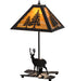 Black High Deer Forest Pine Table Lamp | The Cabin Shack