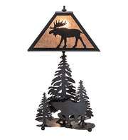 21" High Forest Bull Moose Accent Lamp 5 | The Cabin Shack