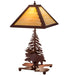 Natural Rust High Majestic Moose Table Lamp Corner  | The Cabin Shack