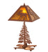 Rust High Majestic Moose Table Lamp White | The Cabin Shack