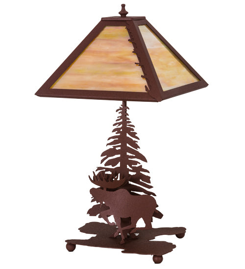 Natural Rust High Majestic Moose Table Lamp | The Cabin Shack