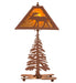 Rust High Majestic Moose Table Lamp Front | The Cabin Shack