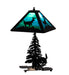 21" High Pine Forest Deer Accent Lamp 1 | The Cabin Shack