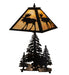 21" High Scampering Moose Forest Table Lamp 1 | The Cabin Shack