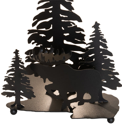 21" High Scampering Moose Forest Table Lamp 2 | The Cabin Shack