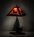 21" High Sunset Forest Deer Accent Lamp | The Cabin Shack