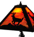 21" High Sunset Forest Deer Accent Lamp 2 | The Cabin Shack