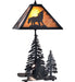 22" High Forest Wolf Accent Lamp 1 | The Cabin Shack