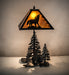 22" High Forest Wolf Accent Lamp | The Cabin Shack