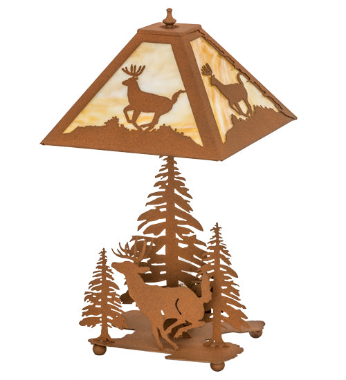 22" High Scampering Deer Table Lamp 5 | The Cabin Shack