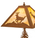 22" High Scampering Deer Table Lamp 1 | The Cabin Shack