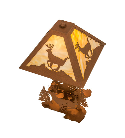 22" High Scampering Deer Table Lamp 3 | The Cabin Shack