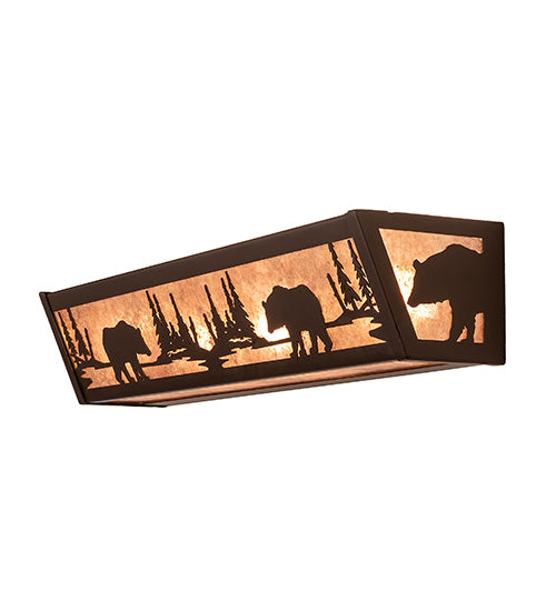 24" Wide Bear Lake Vanity Light 1 | The Cabin Shack