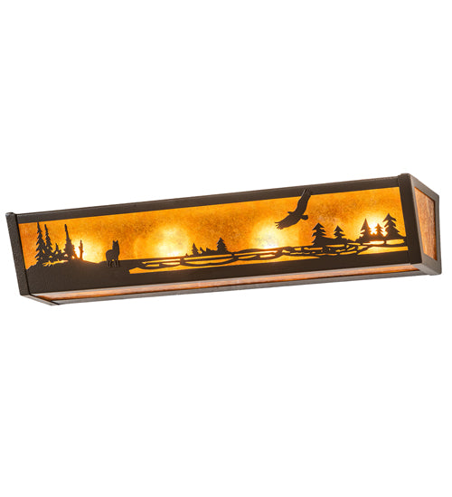 24" Wide Sunset Valley Vanity Light 1 | The Cabin Shack