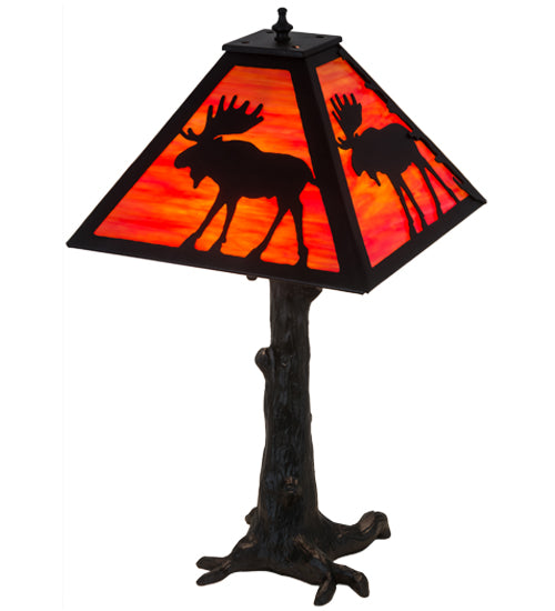 24" High Majestic Moose Table Lamp 2 | The Cabin Shack