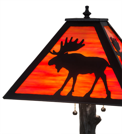 24" High Majestic Moose Table Lamp 1 | The Cabin Shack