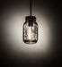 Black Clear Glass Mason Jar Pendant | The Cabin Shack