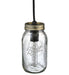 3.75" Wide Clear Glass Mason Jar Wall Sconce 4 | The Cabin Shack