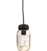 3.75" Wide Clear Glass Mason Jar Pendant 3 | The Cabin Shack