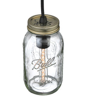 3.75" Wide Clear Glass Mason Jar Wall Sconce 3 | The Cabin Shack