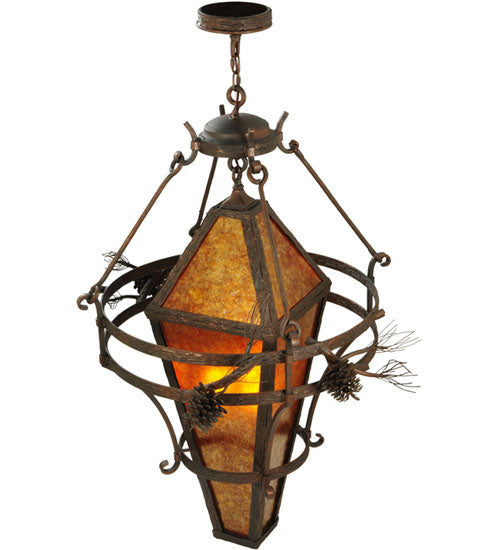 36" Wide Woodland Pine Cone Pendant 3 | The Cabin Shack