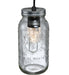 4.75" Wide Clear Glass Mason Jar Pendant 1 | The Cabin Shack