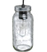 4.75" Wide Clear Glass Mason Jar Pendant 2 | The Cabin Shack