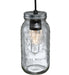 4.75" Wide Clear Glass Mason Jar Pendant 6 | The Cabin Shack