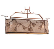 44" Long Timeless Pine Chandelier 2 | The Cabin Shack