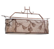 44" Long Timeless Pine Chandelier 2 | The Cabin Shack