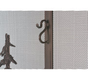 47" Wide Pine Forest Fireplace Screen 1 | The Cabin Shack