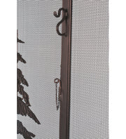 47" Wide Pine Forest Fireplace Screen 3 | The Cabin Shack