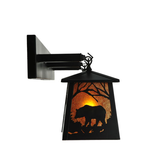 48" Long Triple Woodland Bear Wall Sconce 1 | The Cabin Shack