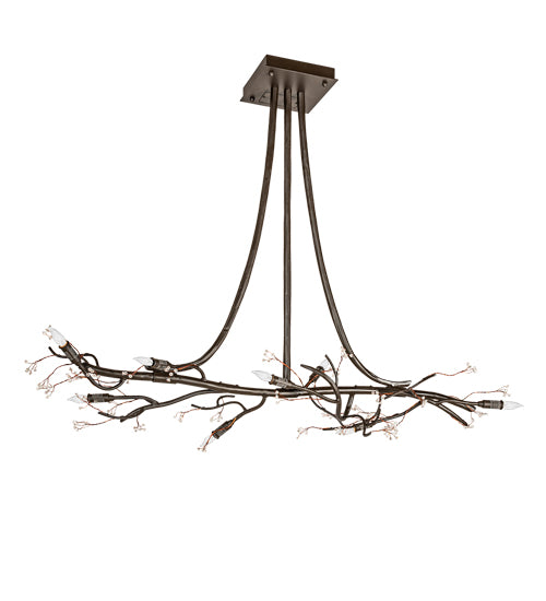 48" Long Whistling Pine Chandelier 1 | The Cabin Shack