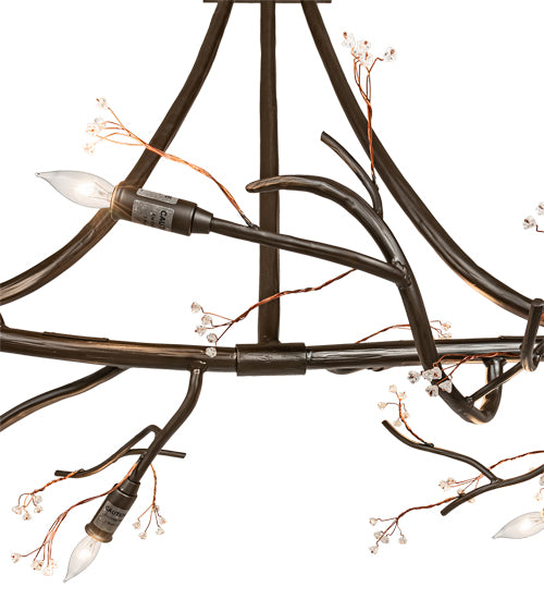 48" Long Whistling Pine Chandelier 3 | The Cabin Shack
