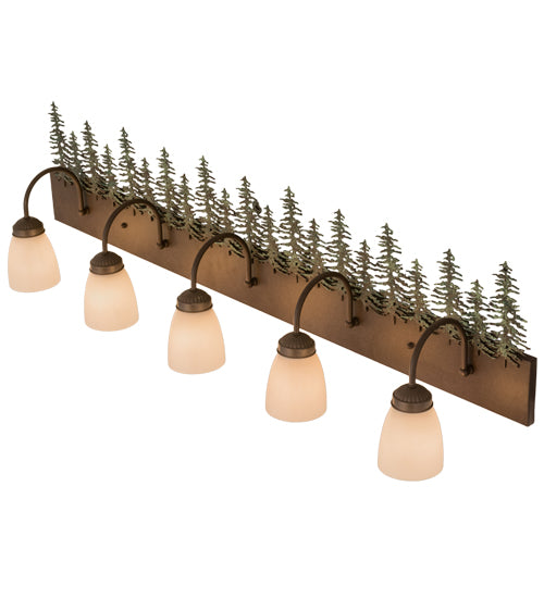 48" Wide Pine Forest Vanity Light 2 | The Cabin Shack
