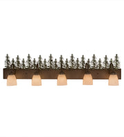 48" Wide Pine Forest Vanity Light | The Cabin Shack