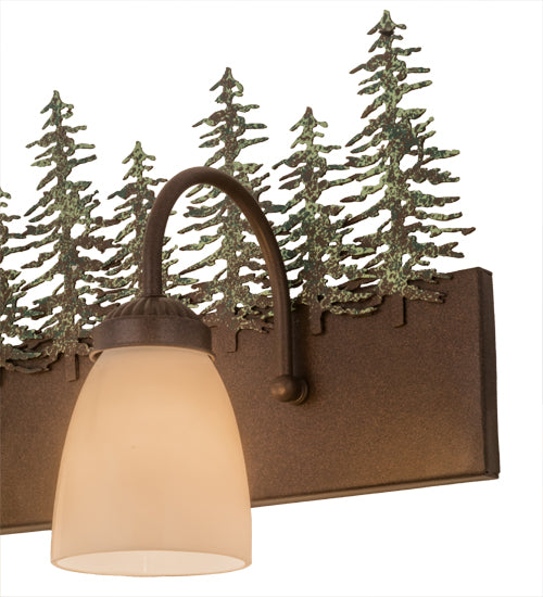 48" Wide Pine Forest Vanity Light 1 | The Cabin Shack