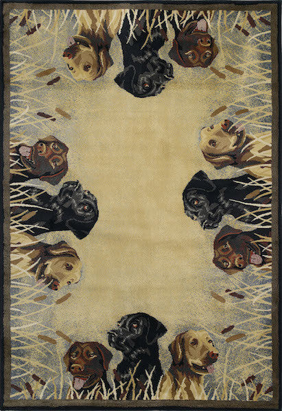 Labs on the Hunt Rustic Rug Collection | The Cabin Shack