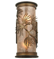 5" Wide Silver Pine Wall Sconce 5 | The Cabin Shack