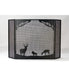 62" Wide Deer at Dawn Fireplace Screen | The Cabin Shack
