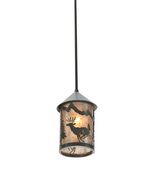 6" Wide Woodland Deer Lantern Pendant 2 | The Cabin Shack