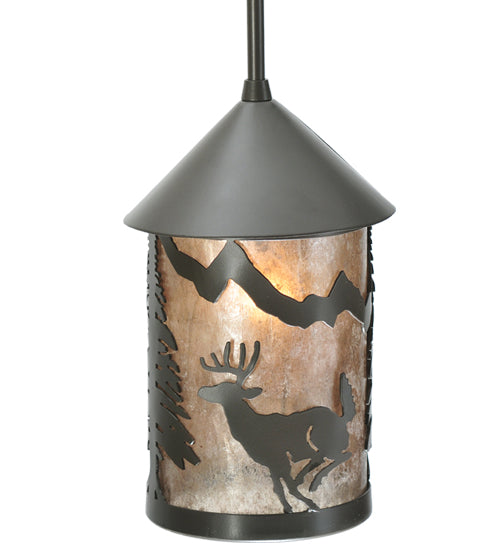 6" Wide Woodland Deer Lantern Pendant | The Cabin Shack
