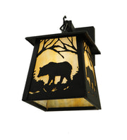 Black Majestic Woodland Bear Wall Sconce Under  | The Cabin Shack