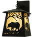 Black Majestic Woodland Bear Wall Sconce Close | The Cabin Shack