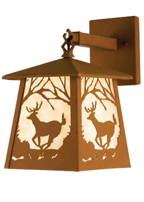 Earth Bronze Woodland Deer Trail Mountain Wall Sconce | The Cabin Shack