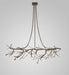 72" Long Budding Forest Pine Chandelier 6 | The Cabin Shack