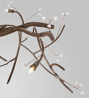 72" Long Budding Forest Pine Chandelier 2 | The Cabin Shack